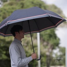 画像2: 大判 75cm 耐風骨 クラスファイバー 長傘 (2)