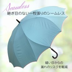 画像4: サクラ骨 シームレス 長傘 無地 60cm (4)